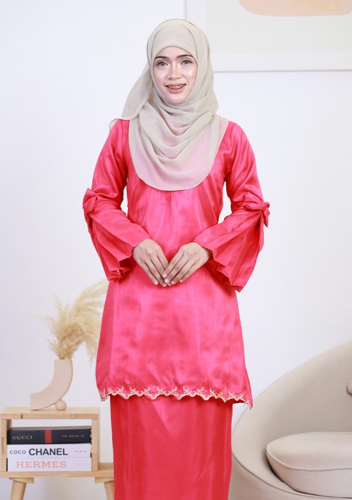 Kurung Wan Sofea - Fuschia Pink