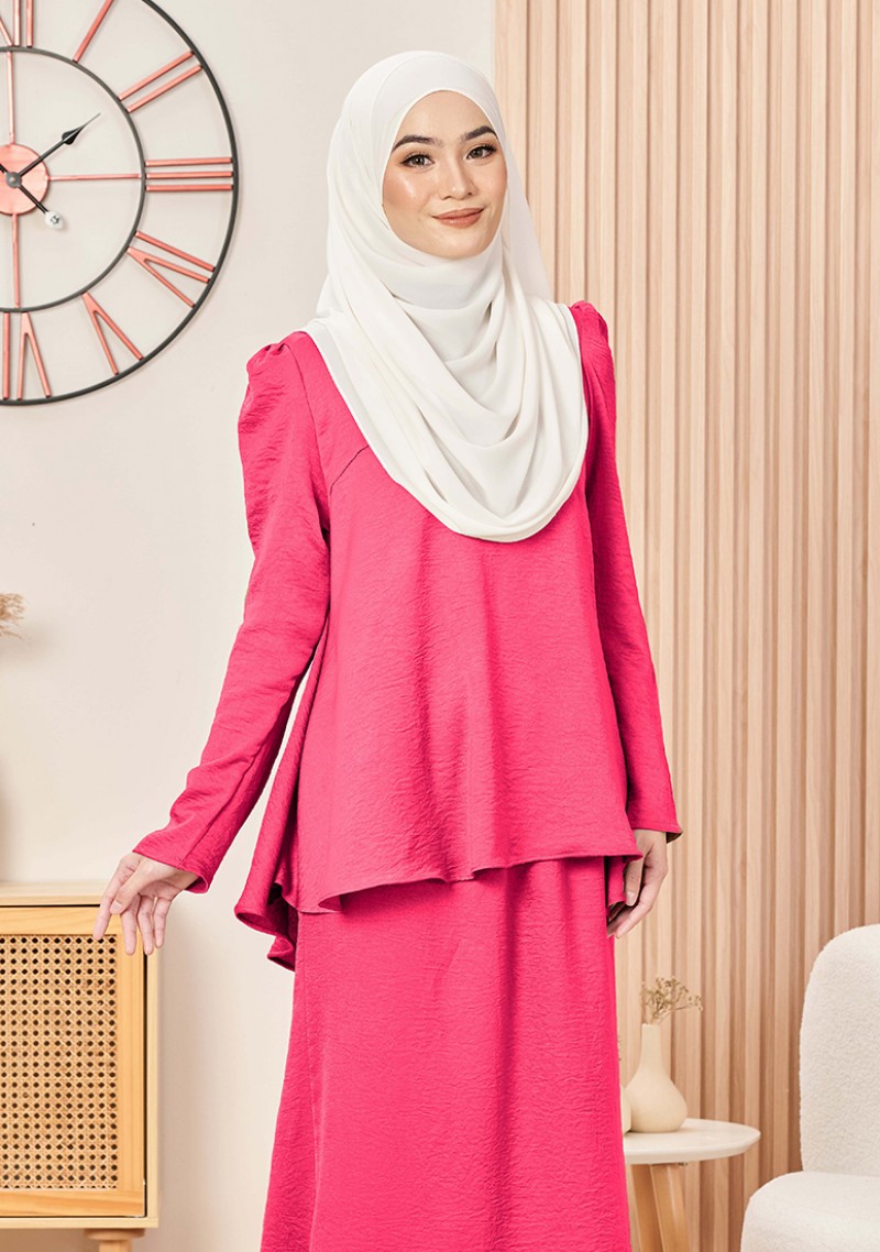 Kurung Puteri Daniya - Fuschia Pink