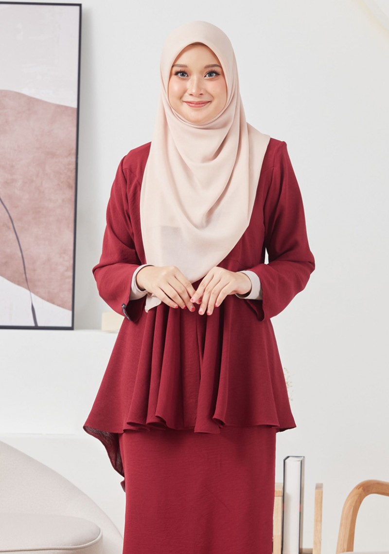 Kebaya Faraa - Maroon