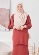 Kurung Fateen - Brick Red