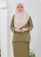 Kurung Hinata - Olive Green