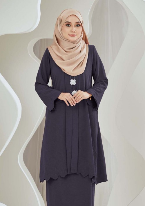 Kebaya Samihah - Charcoal