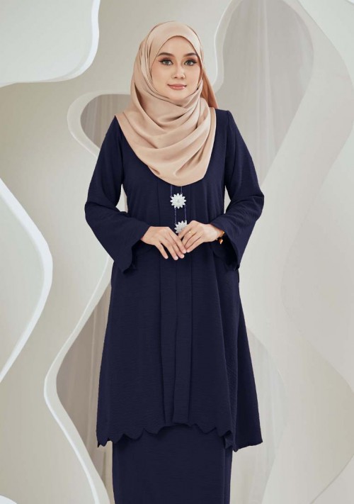 Kebaya Samihah - Navy Blue