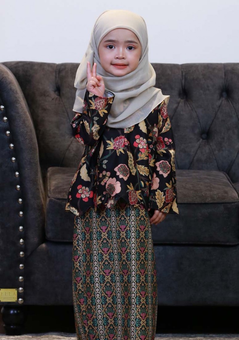 Kurung Dang Tiara Mini Kids - Black
