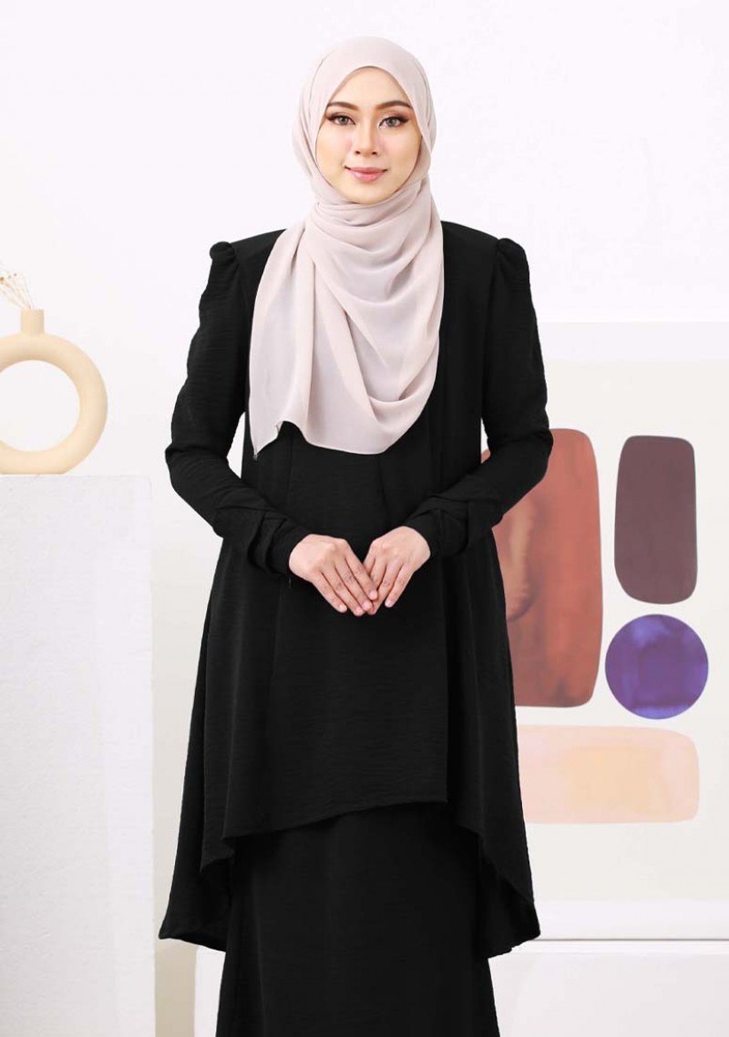 Kurung Lily Clara - Black