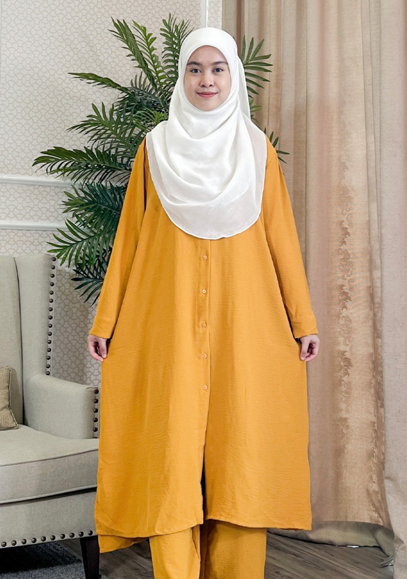 Suit Cardigan Pants P10 - Mustard