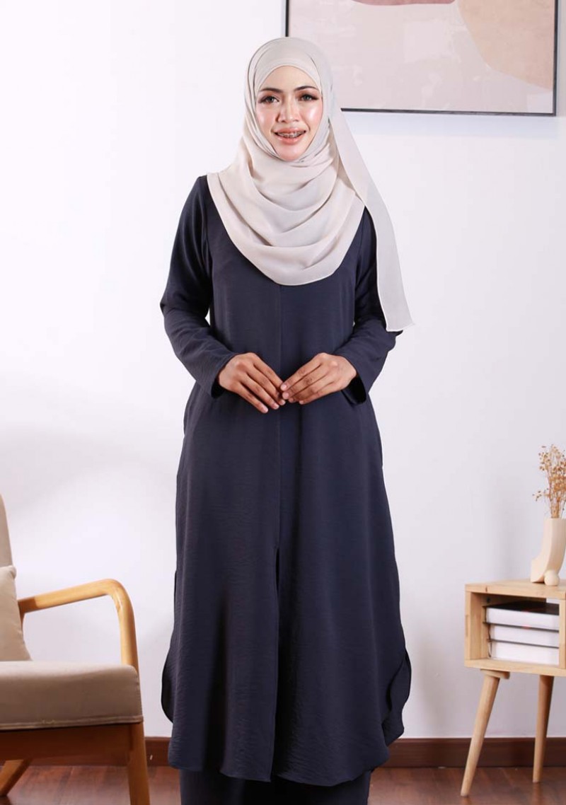 Suit Nur Sharra - Charcoal
