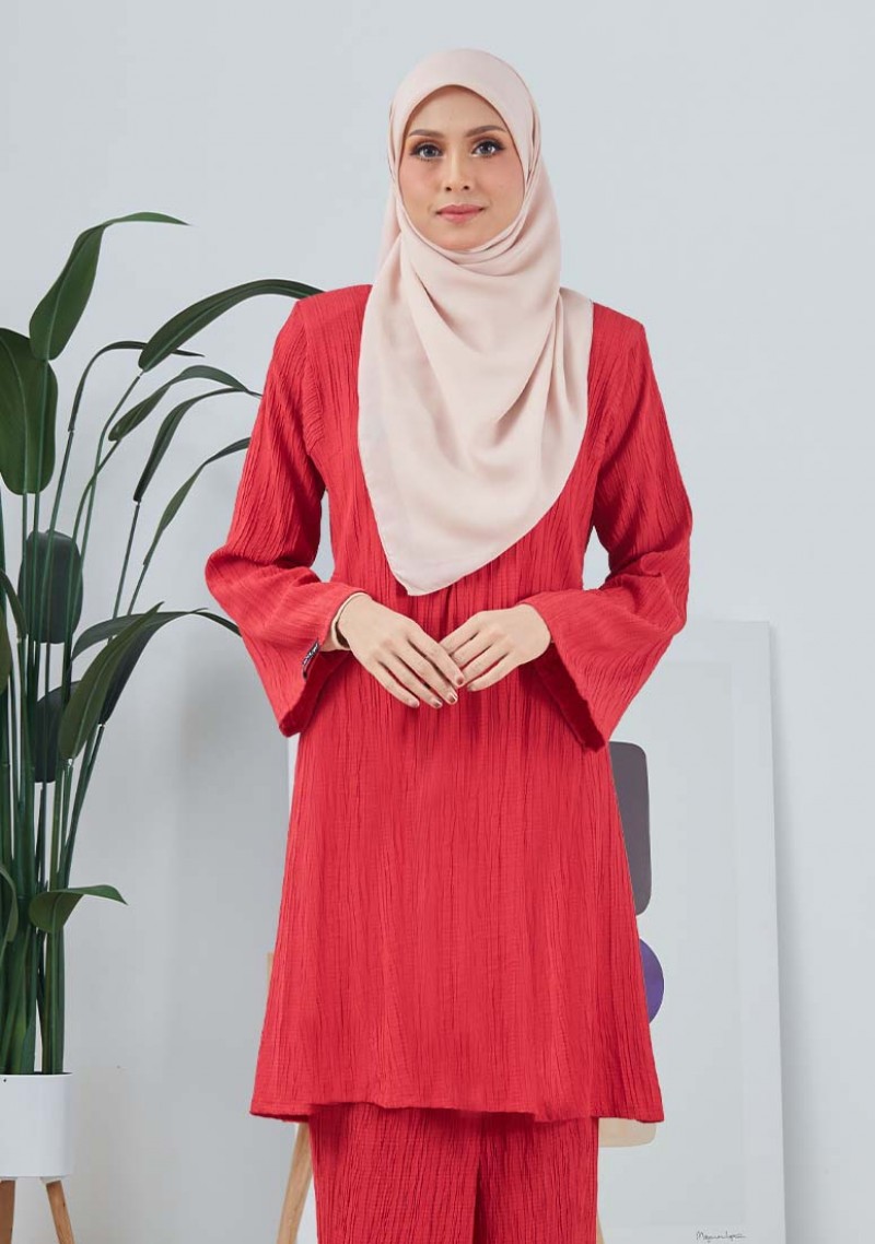 Kurung Leona - Red