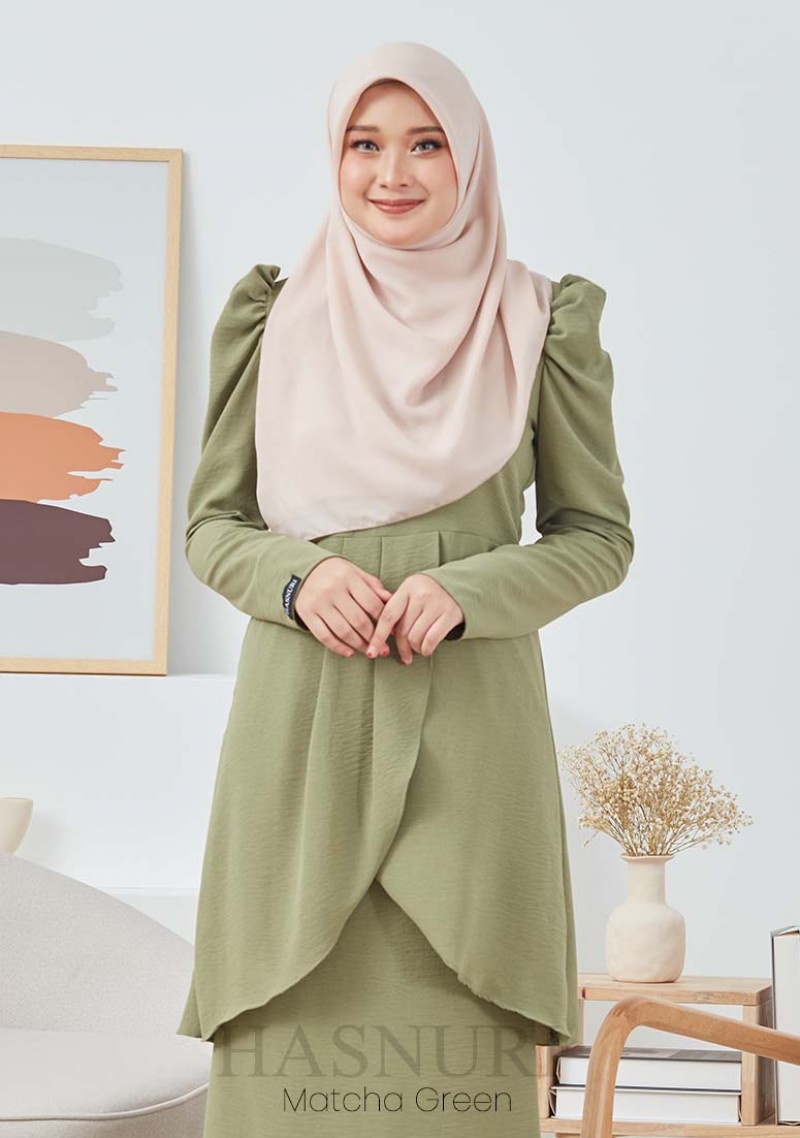 Kurung Munifah - Matcha Green