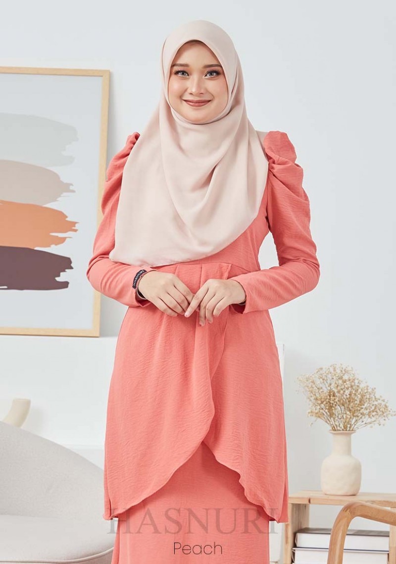 Kurung Munifah - Peach