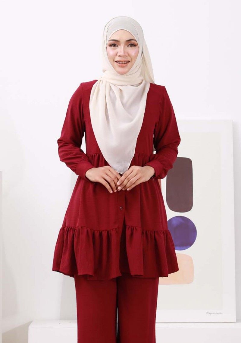 Suit Afiaa - Plum