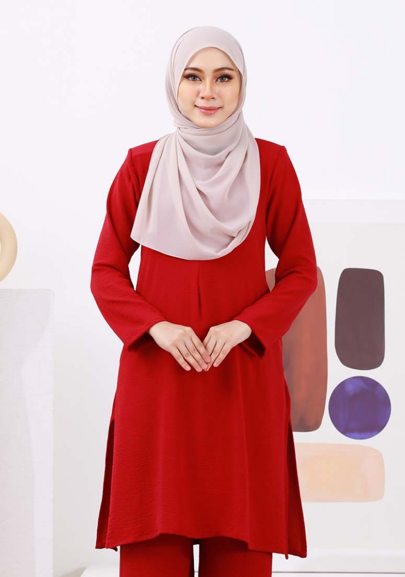 Suit Leena - Maroon