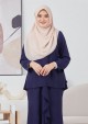 Kurung Alinda - Navy Blue
