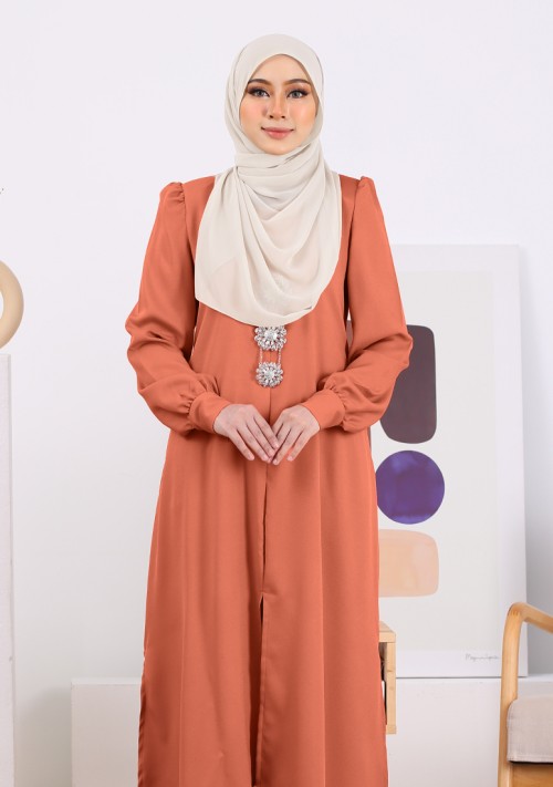 Kurung Nur Zakiya - Golden Brown