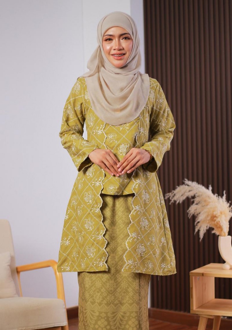 Kebaya Rozita - Golden Olive