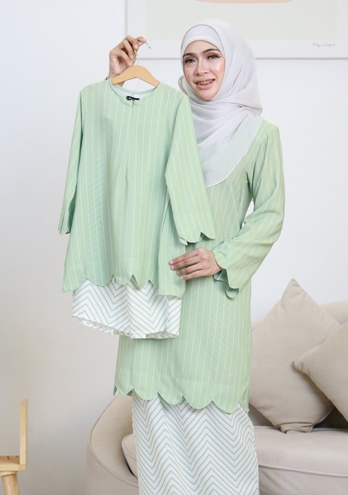 Kurung Imani Labuh Kids - Green