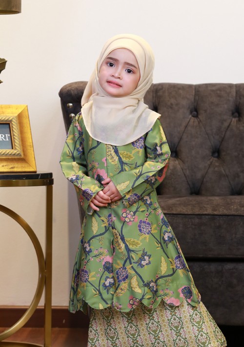 Kurung Dang Tiara Kids - Green Tea