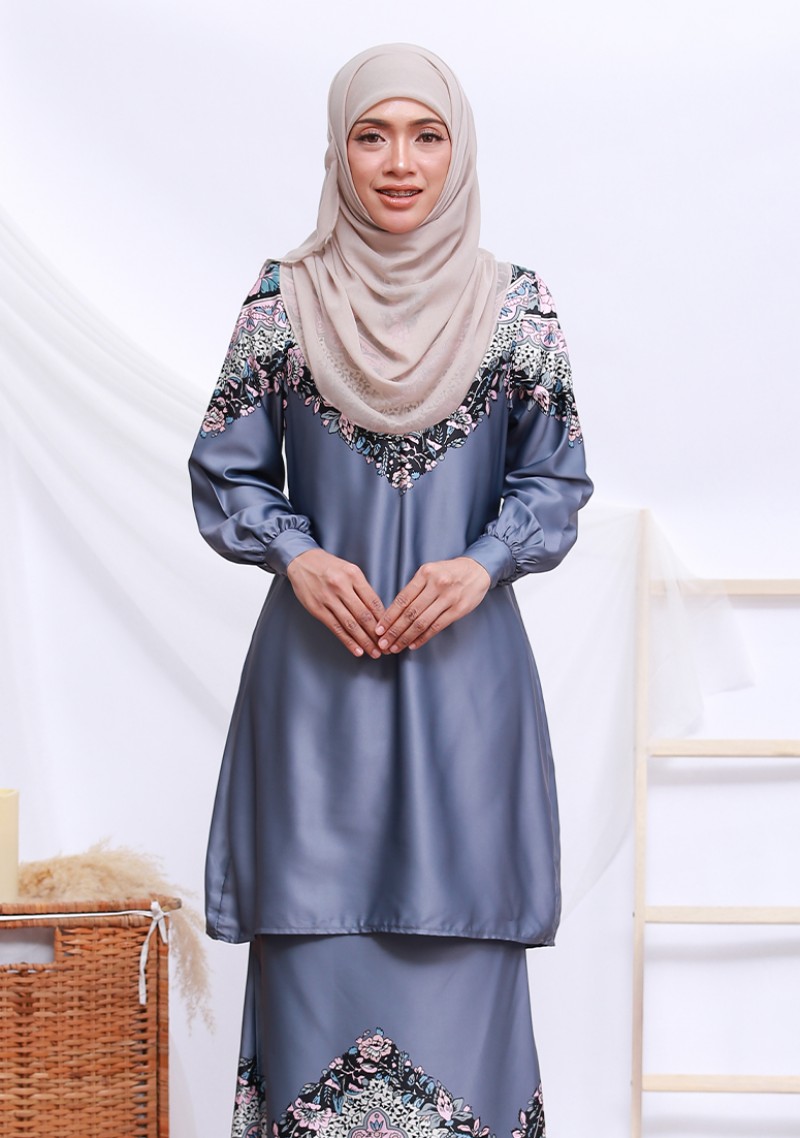 Kurung Adhwa - Grey