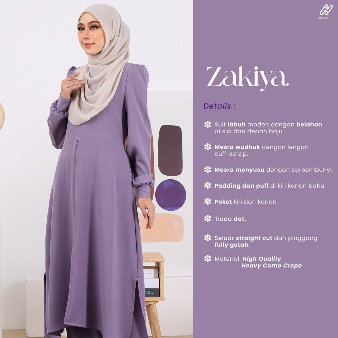 Suit Zakiya - Purple