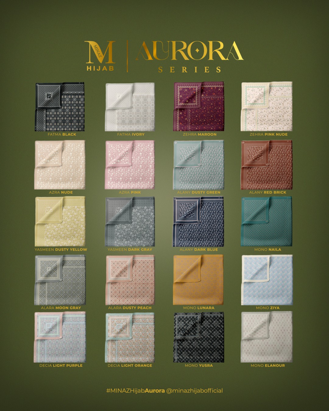 Tudung Bawal Aurora - Azra Pink - B45