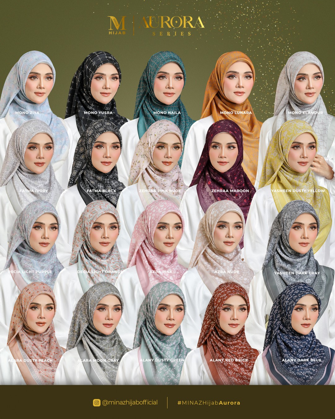 Tudung Bawal Aurora - Azra Pink - B45