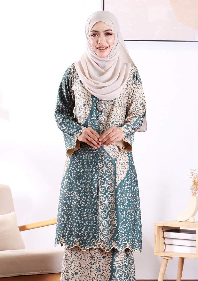 Kurung Aminah - Jade Green