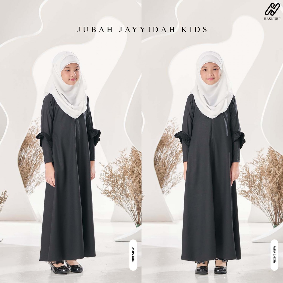 Jubah Jayyidah Kids - Black