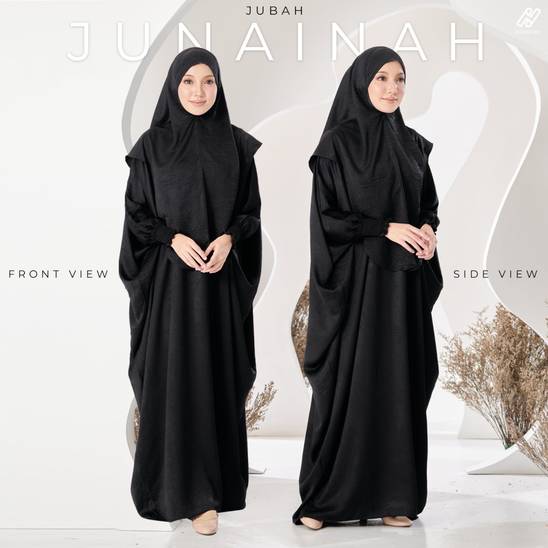 Jubah Junainah - Black