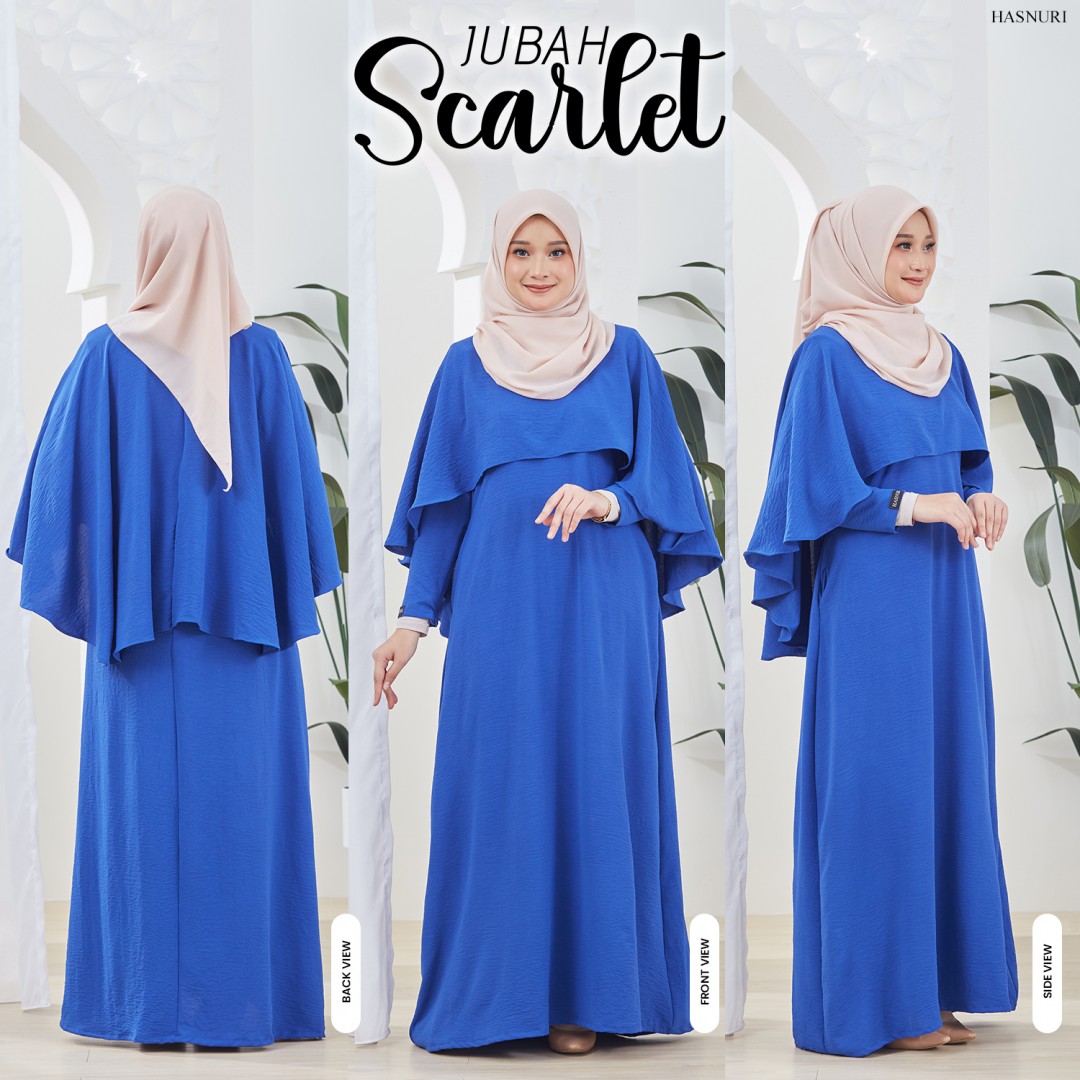 Jubah Scarlet - Royal Blue