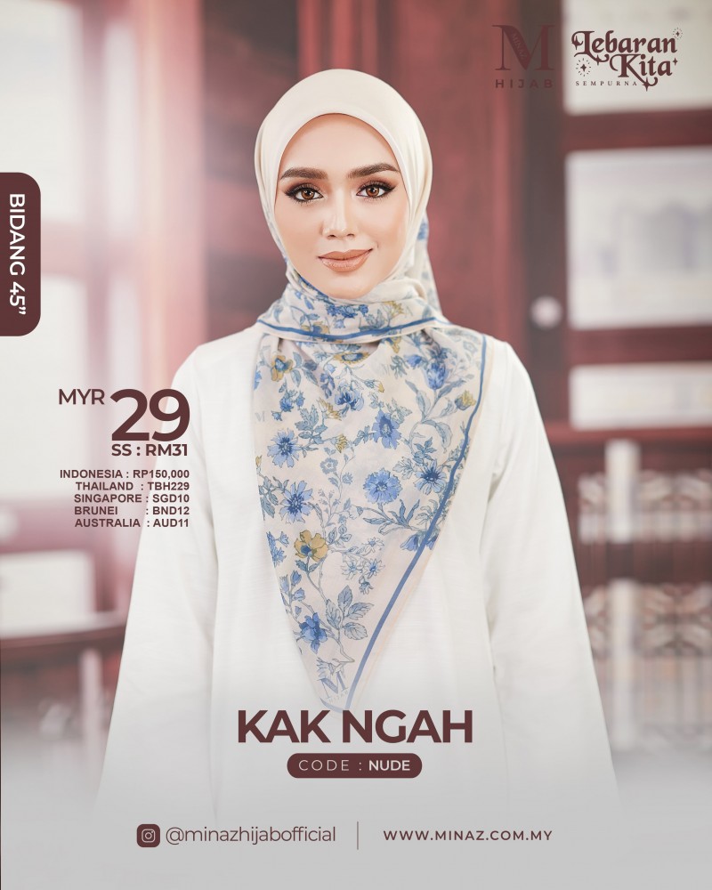 Tudung Bawal - Nude - B45