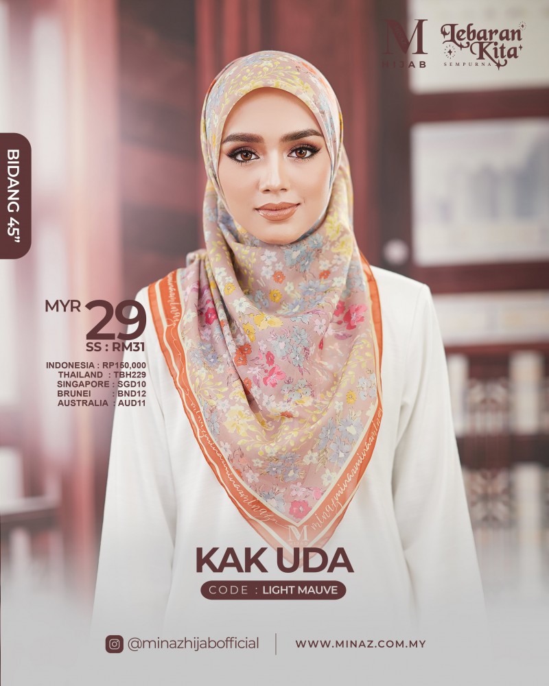 Tudung Bawal - Light Mauve - B45