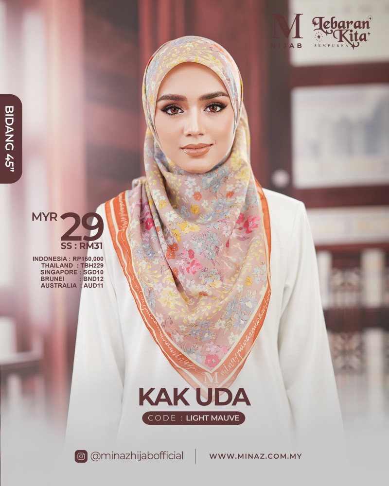 Tudung Bawal - Light Mauve