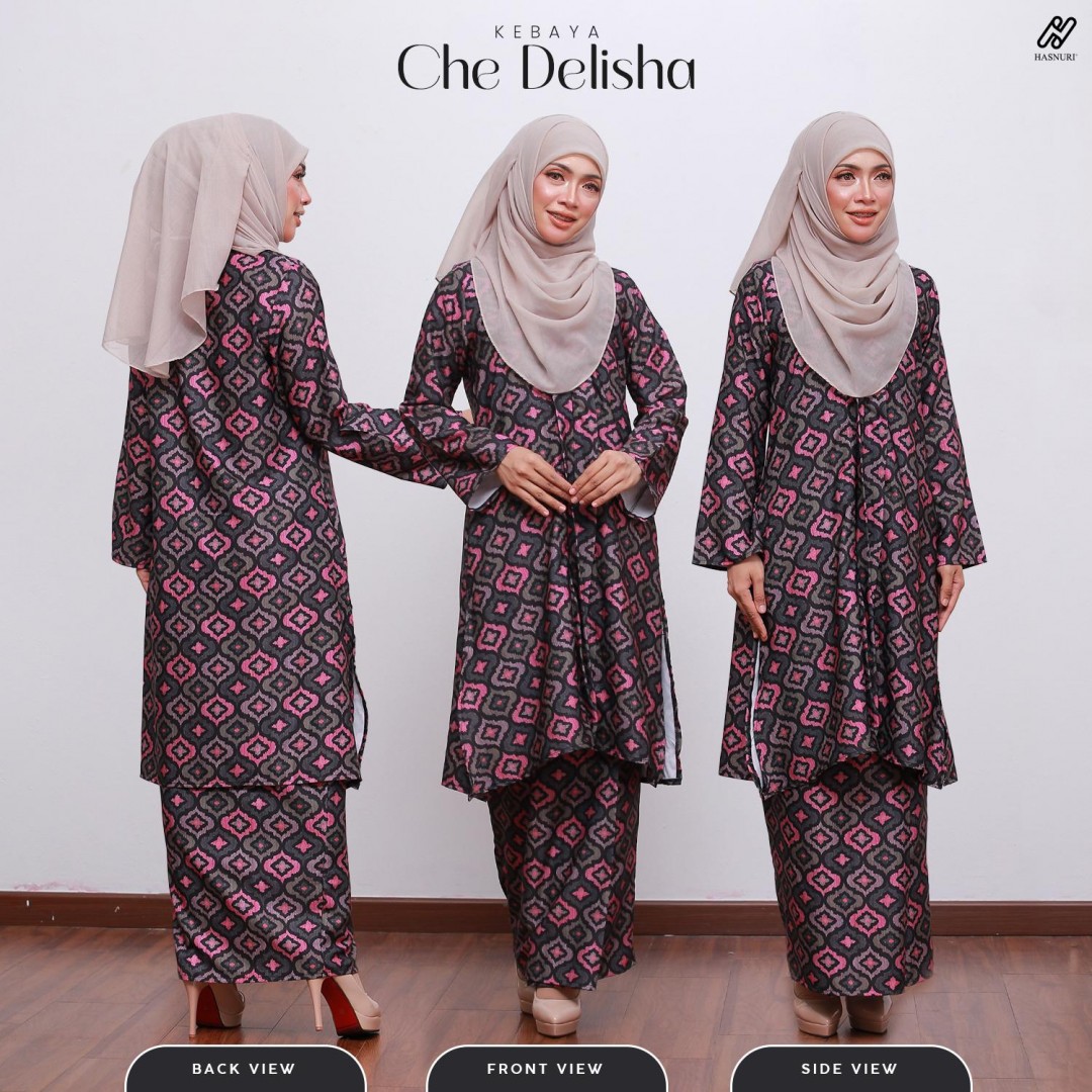Kebaya Che Delisha - Brown