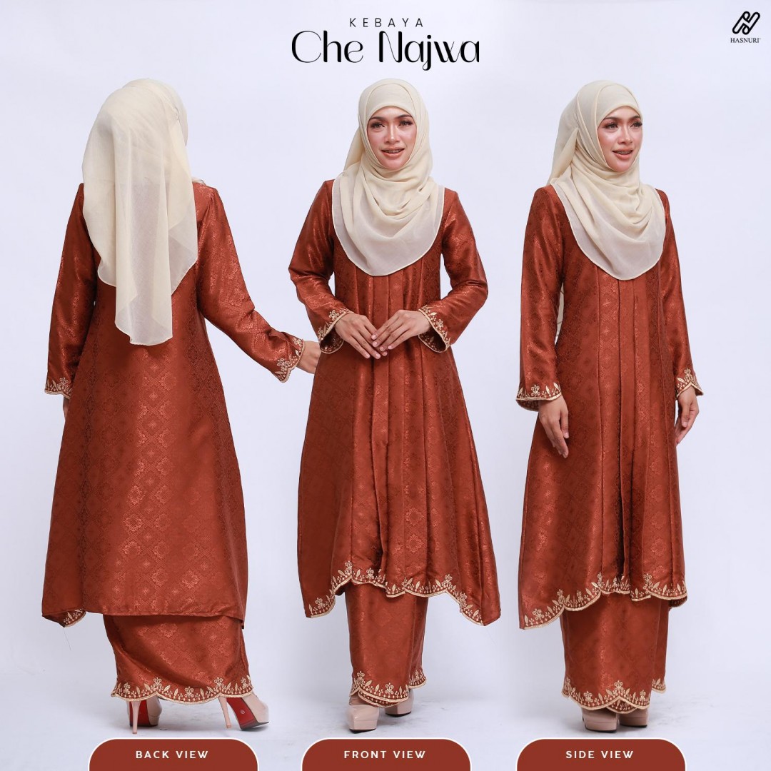 Kebaya Che Najwa - Steel Grey