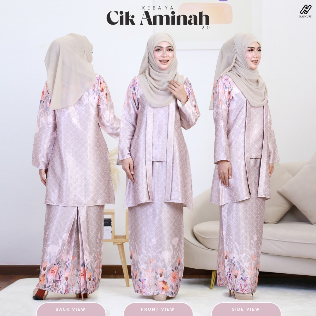 Kebaya Cik Aminah 2.0 - Black