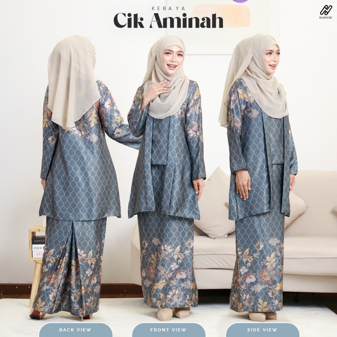 Kebaya Cik Aminah - Blue