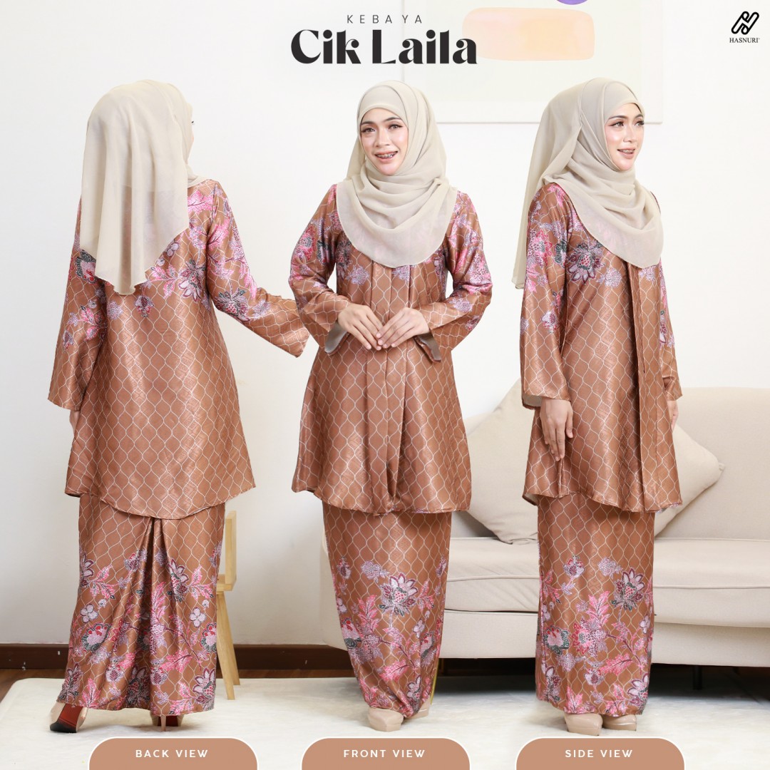 Kebaya Cik Laila - Brown