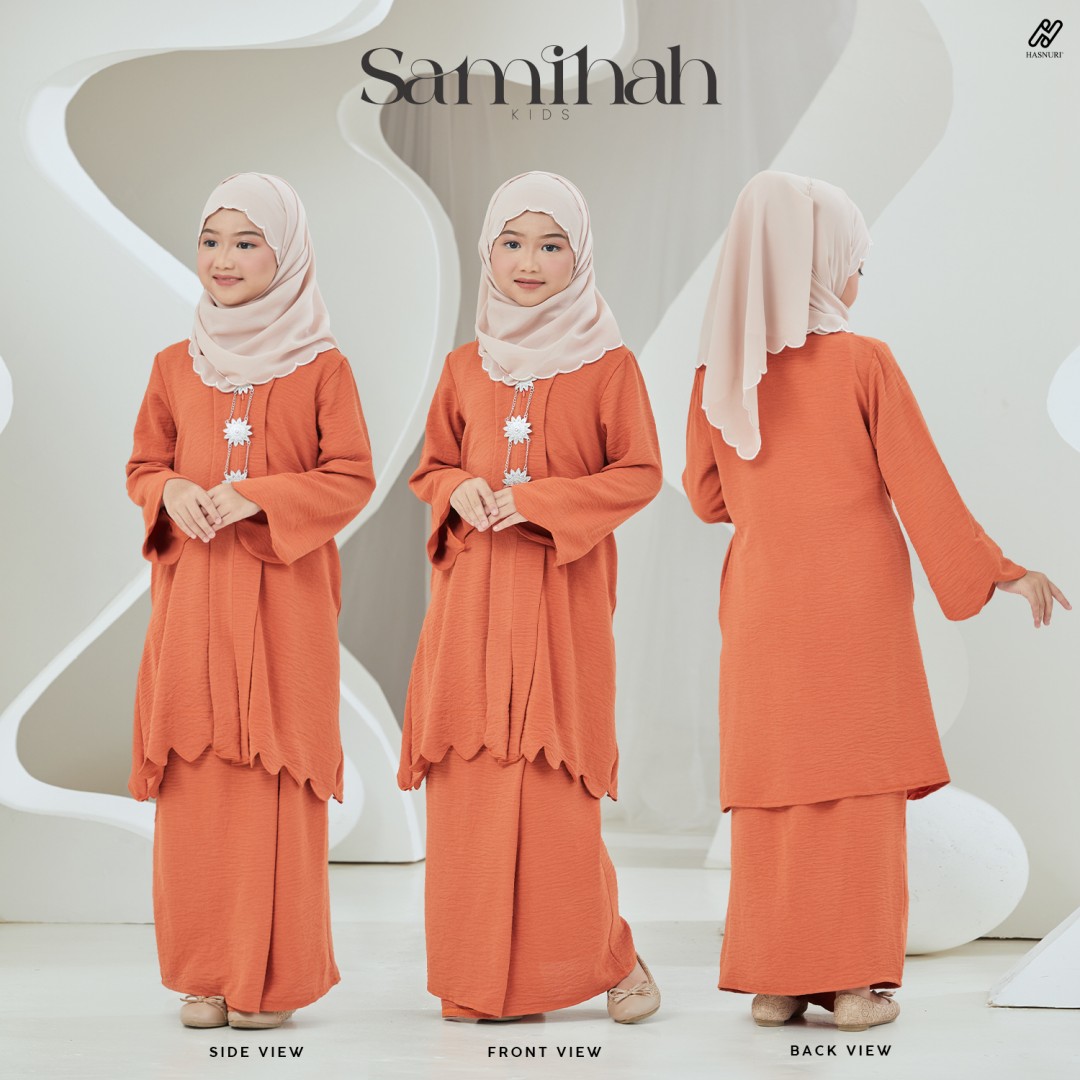 Kebaya Samihah Kids - Lemon