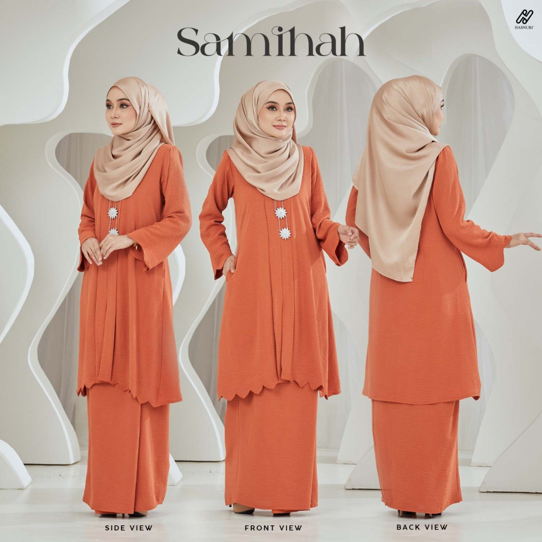 Kebaya Samihah - Salmon