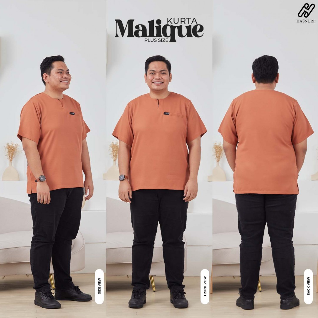 Kurta Malique Plus Size - Peach