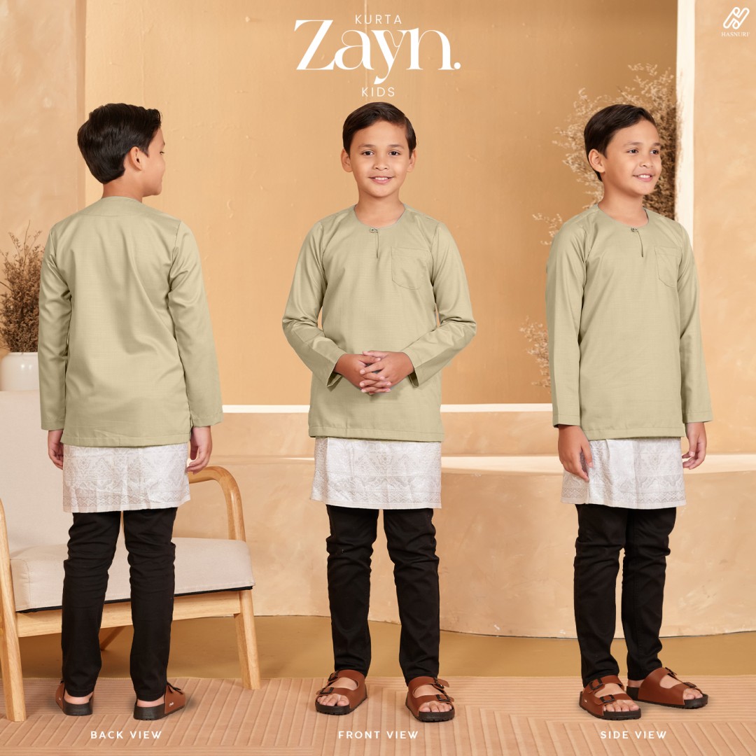 Kurta Zayn Kids - Salmon