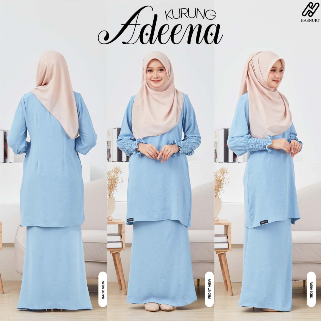 Kurung Adeena - Baby Blue