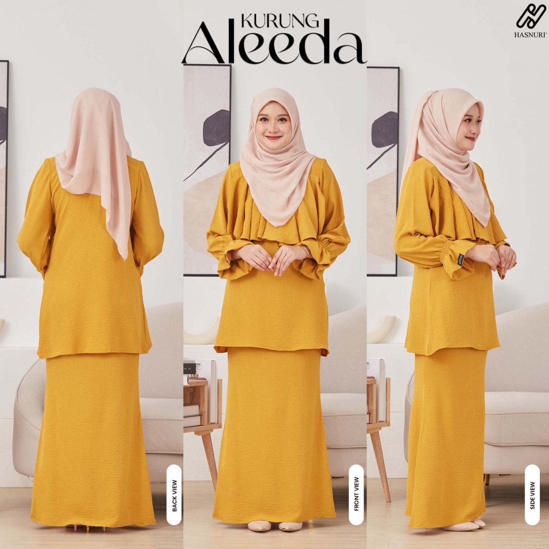 Kurung Aleeda - Dusty Green