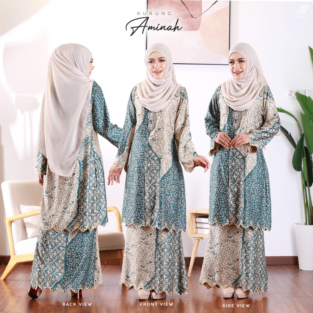 Kurung Aminah - Sky Blue