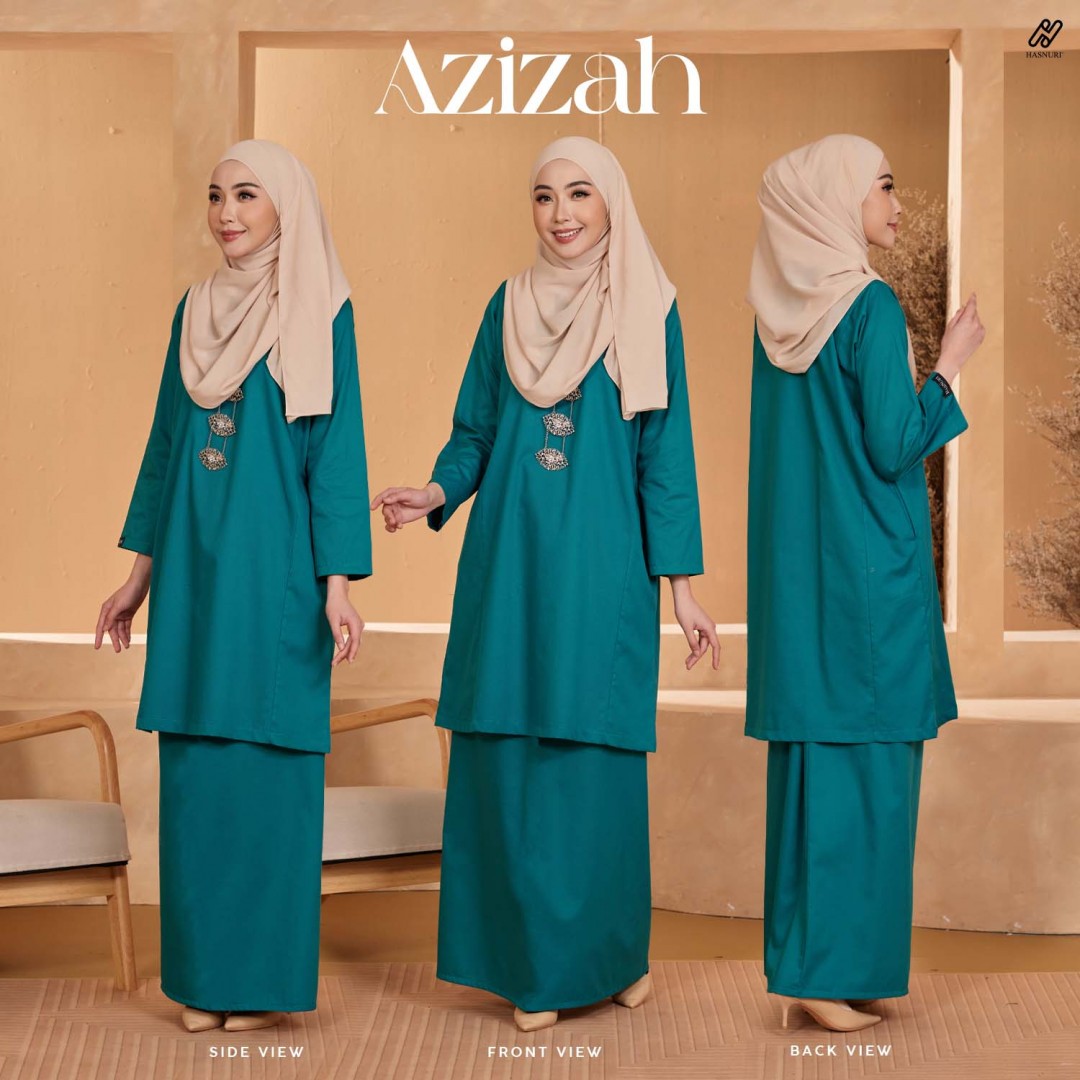 Kurung Azizah - Turquoise