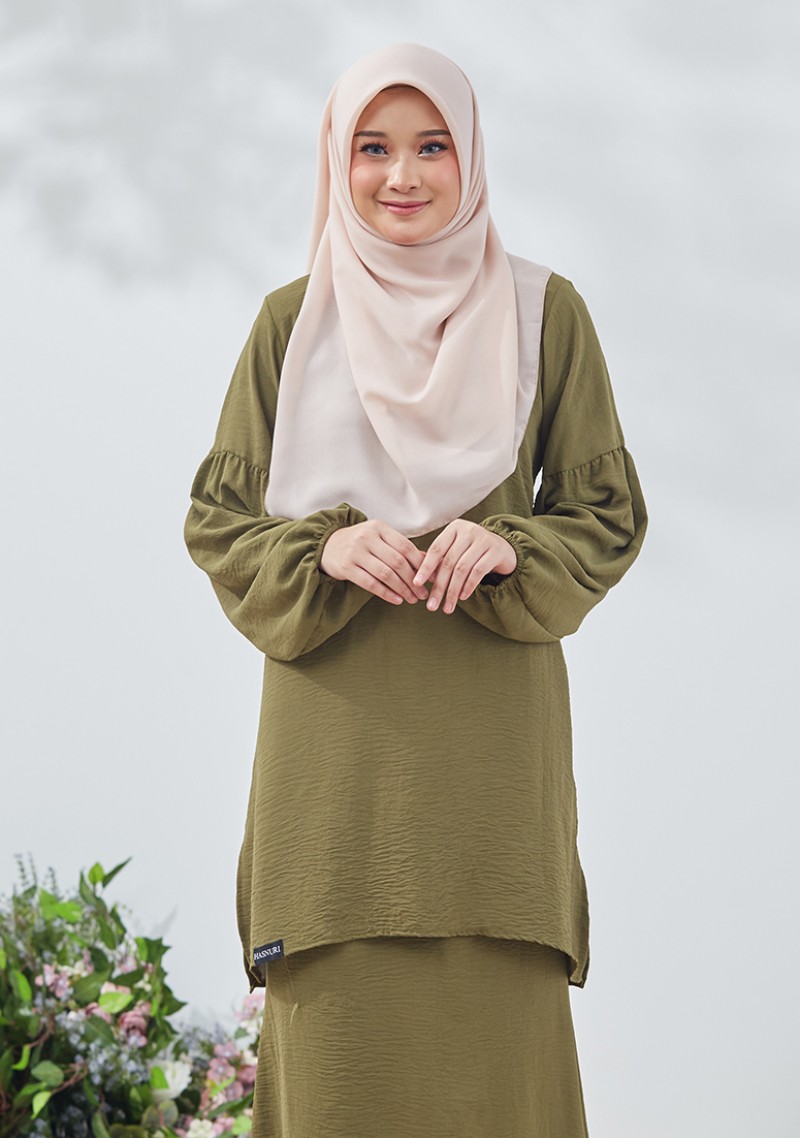 Kurung Azzy - Olive Green