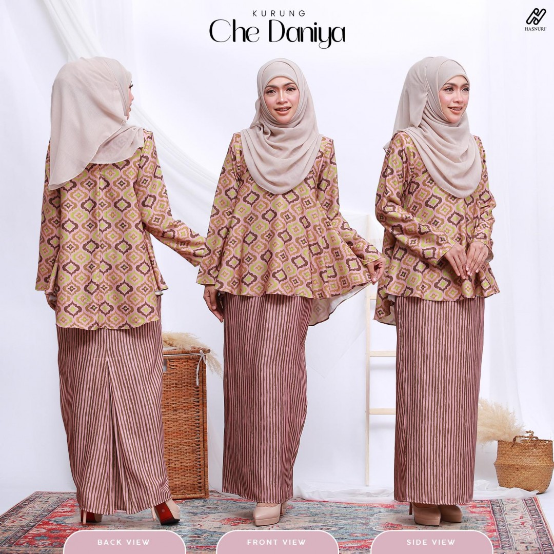 Kurung Che Daniya - Brown