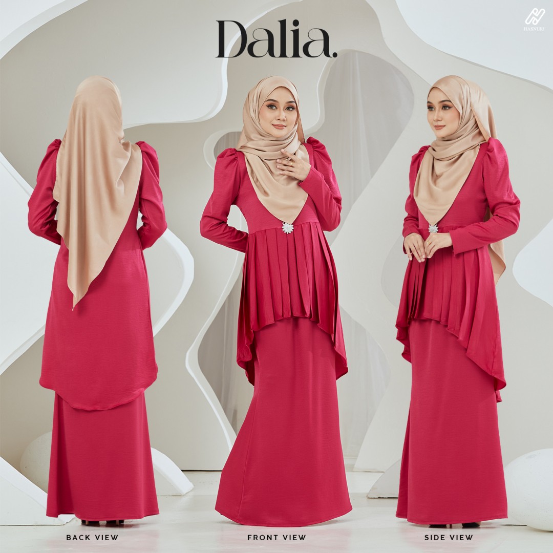 Kurung Dalia - Silver Grey