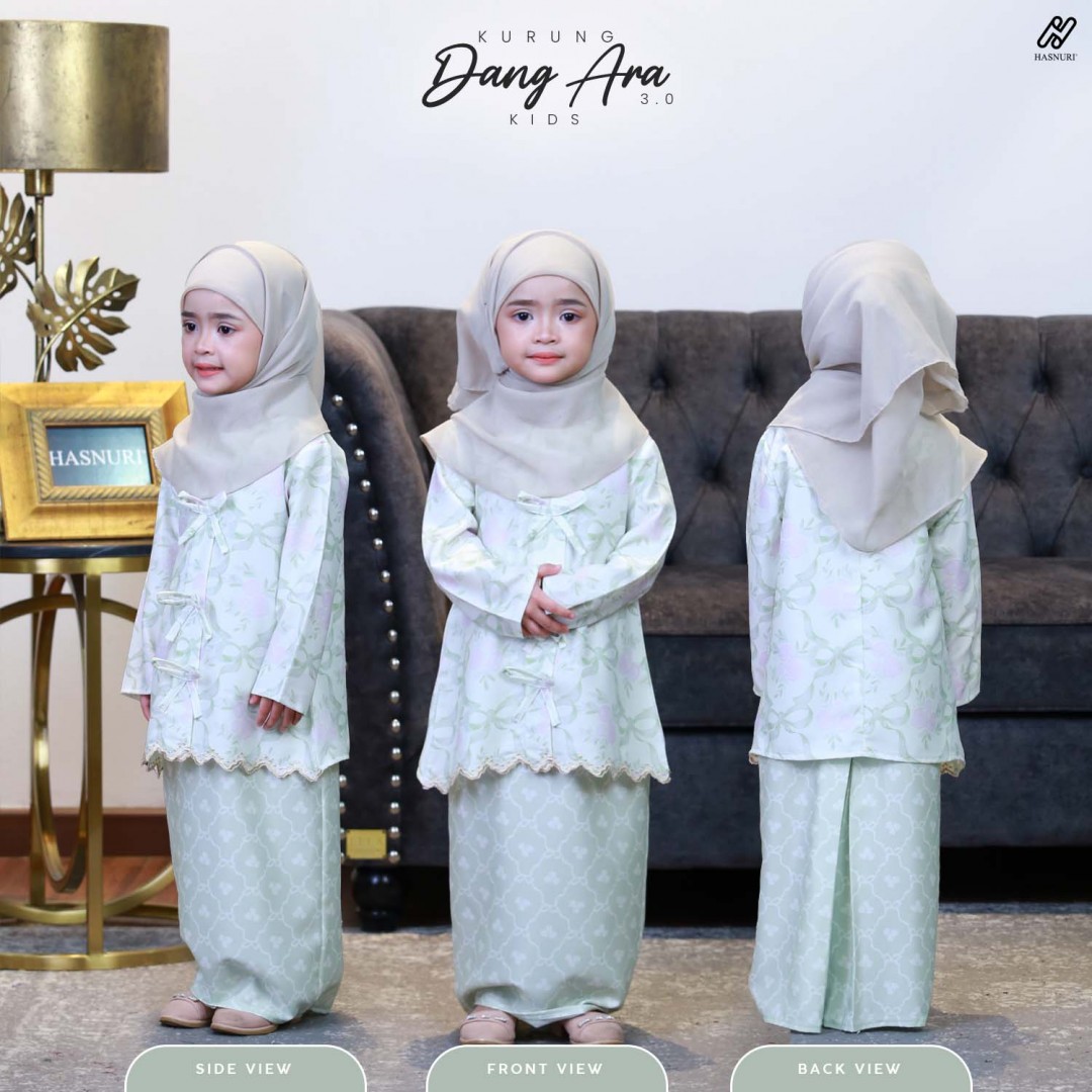 Kurung Dang Ara Kids 3.0 - Light Grey