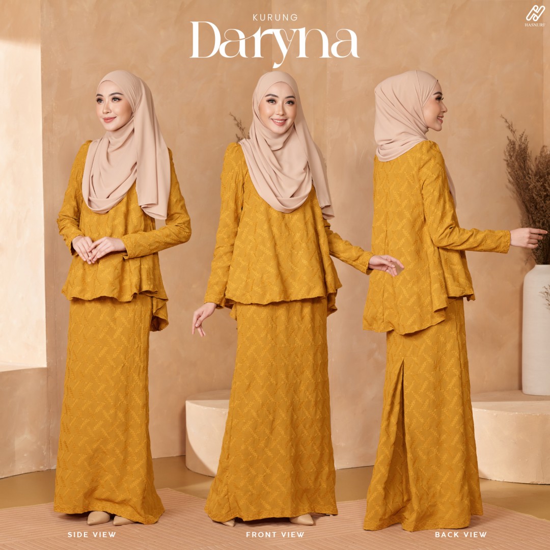 Kurung Daryna - Mustard Gold